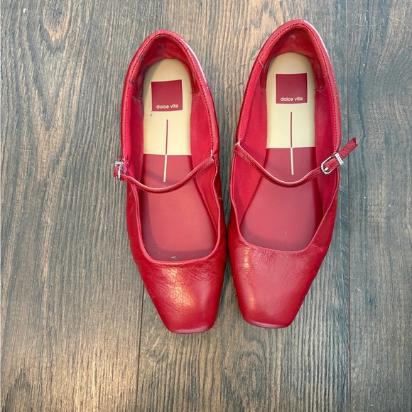 Dolce Vita Shoes - Dolce Vita Red Leather Flats